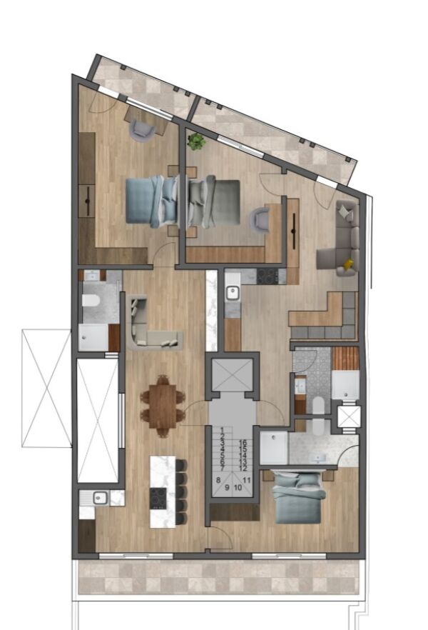 Msida, Finished Apartment - Ref No 002478 - Image 6